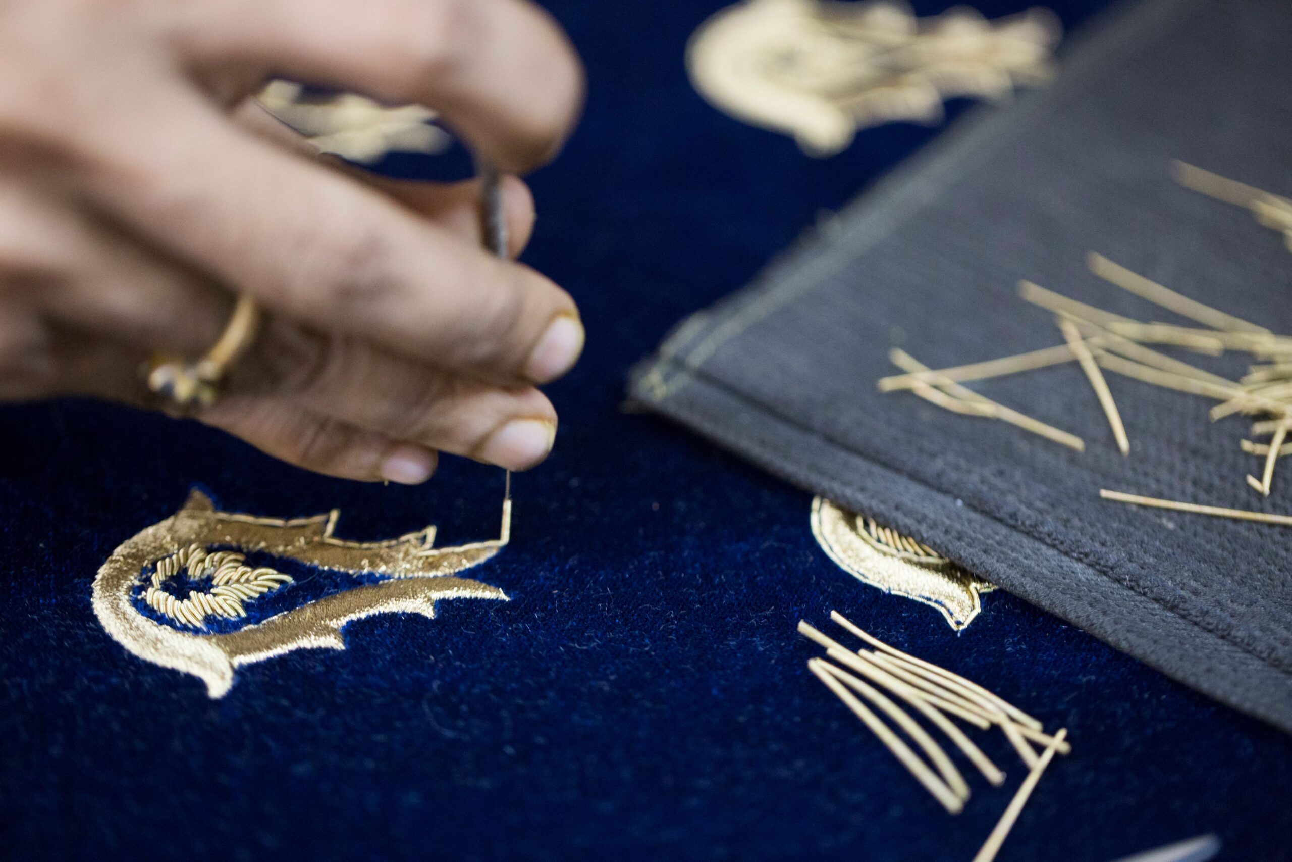Hand Embroidery close- up